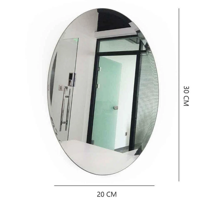 Combo of Oval Shape & Square Shape Mirror (Pack of 2)